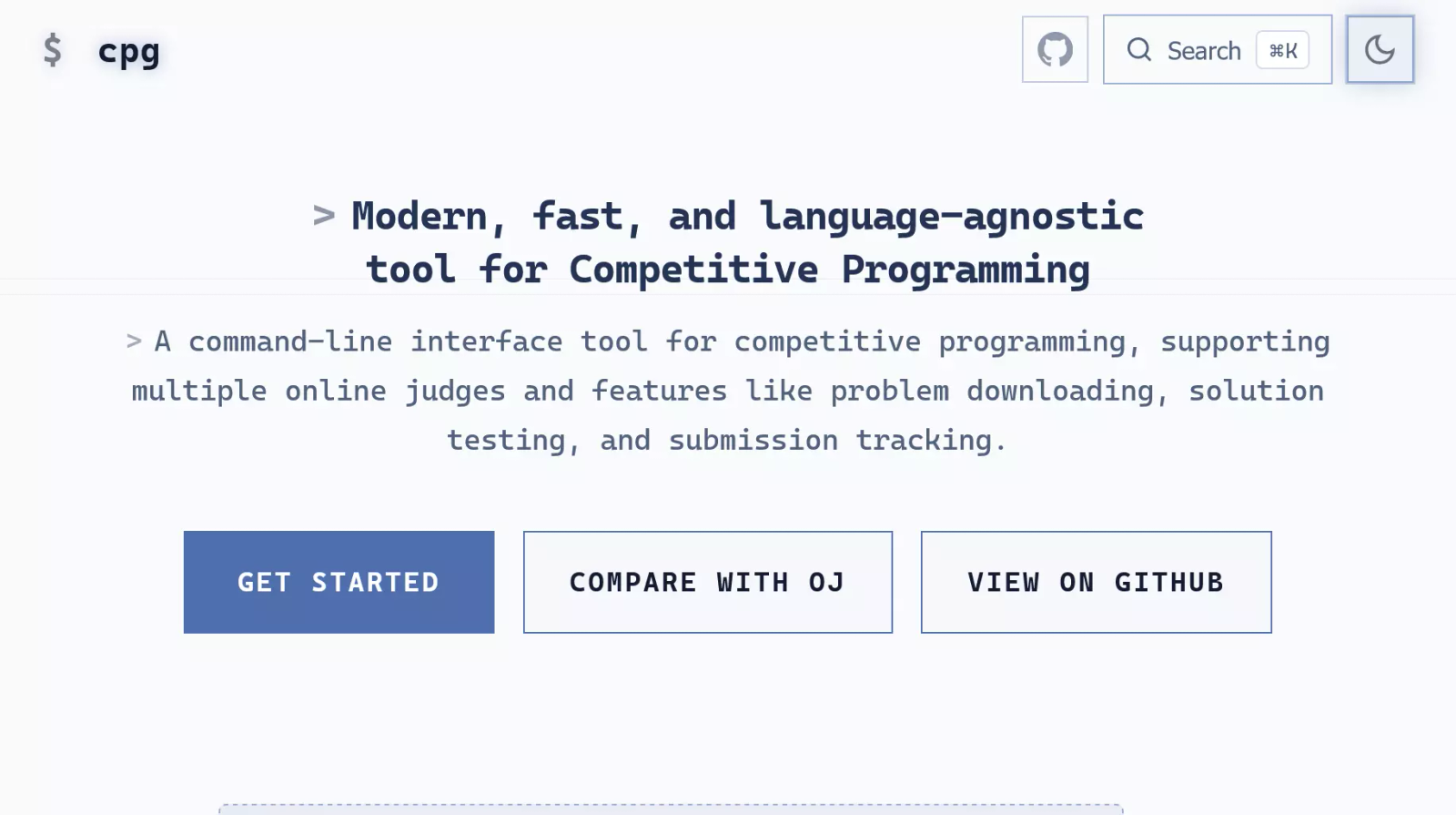 Competitive Programming CLI preview